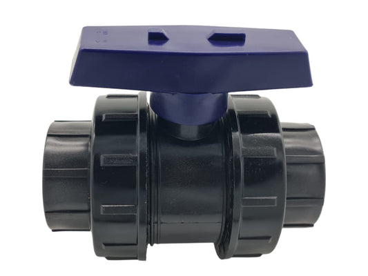 Ball Valve - Polypropylene  Threaded -  Double Union 2 Inch